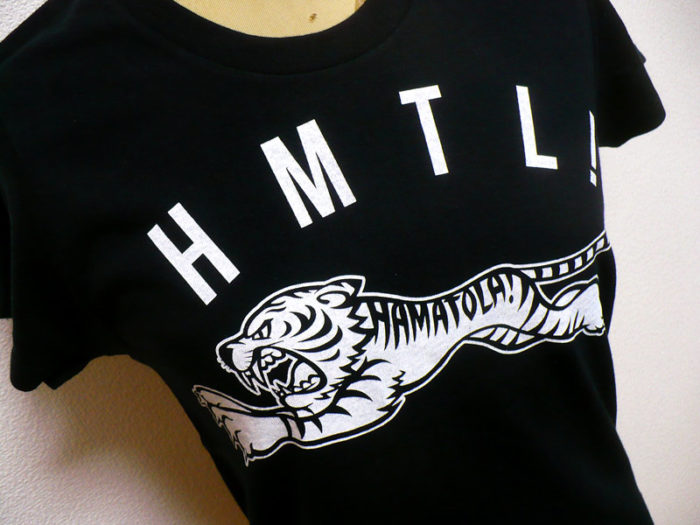 【HAMATOLA!】Jumiping HAMATOLA! Tiger Lady's T-SHIRT BLACK