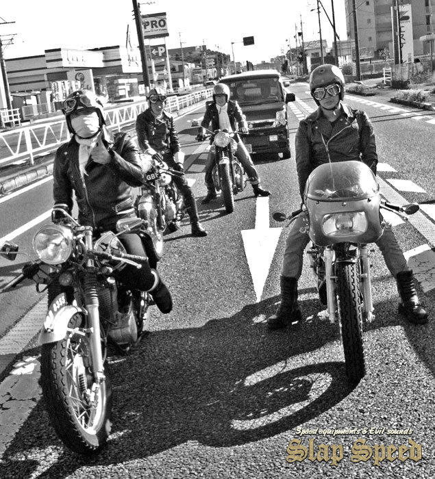 "Cafe Racer Day 2nd” Sep.14.2014 Mie Japan. Run to Beach.