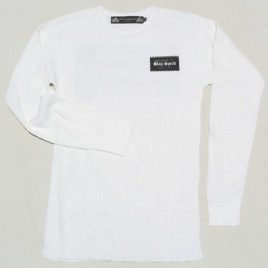 【SLAP SPEED】”Box Logo” Long Sleeve Thermal Shirts WHITE