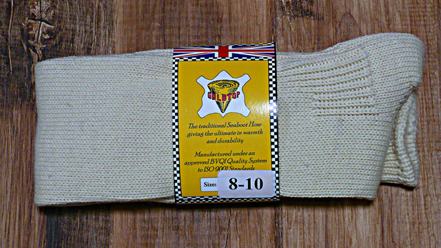 "GOLD TOP" Sea Boot Socks ~Made in England~