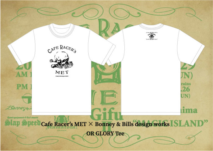 【Cafe Racer's MET】×【Bonney & Bills design works】コラボT-Shirts