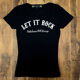 【LET IT ROCK】 Women's T-Shirts -BLACK-