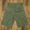【HAMATOLA!】H44 Tri-Cargo Half Trousers OD Open Front Fly